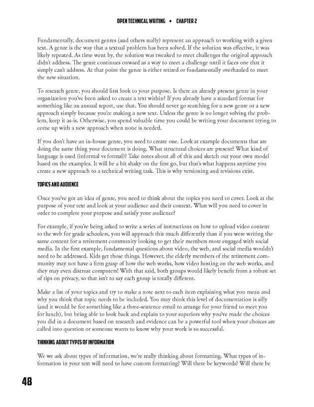 Open Technical Writing - New Page